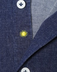 giannettoシャンブレー カッタウェイシャツ【VINCI FIT】mb_06l