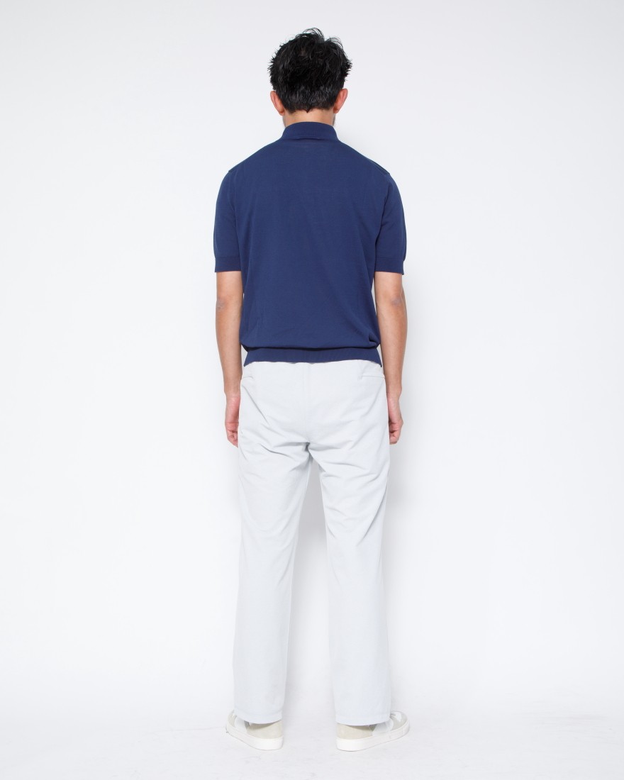 FILIPPO DE LAURENTIIS14Gクレープコットン ポロシャツS/S18l