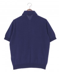 FILIPPO DE LAURENTIIS14Gクレープコットン ポロシャツS/Smb_13l