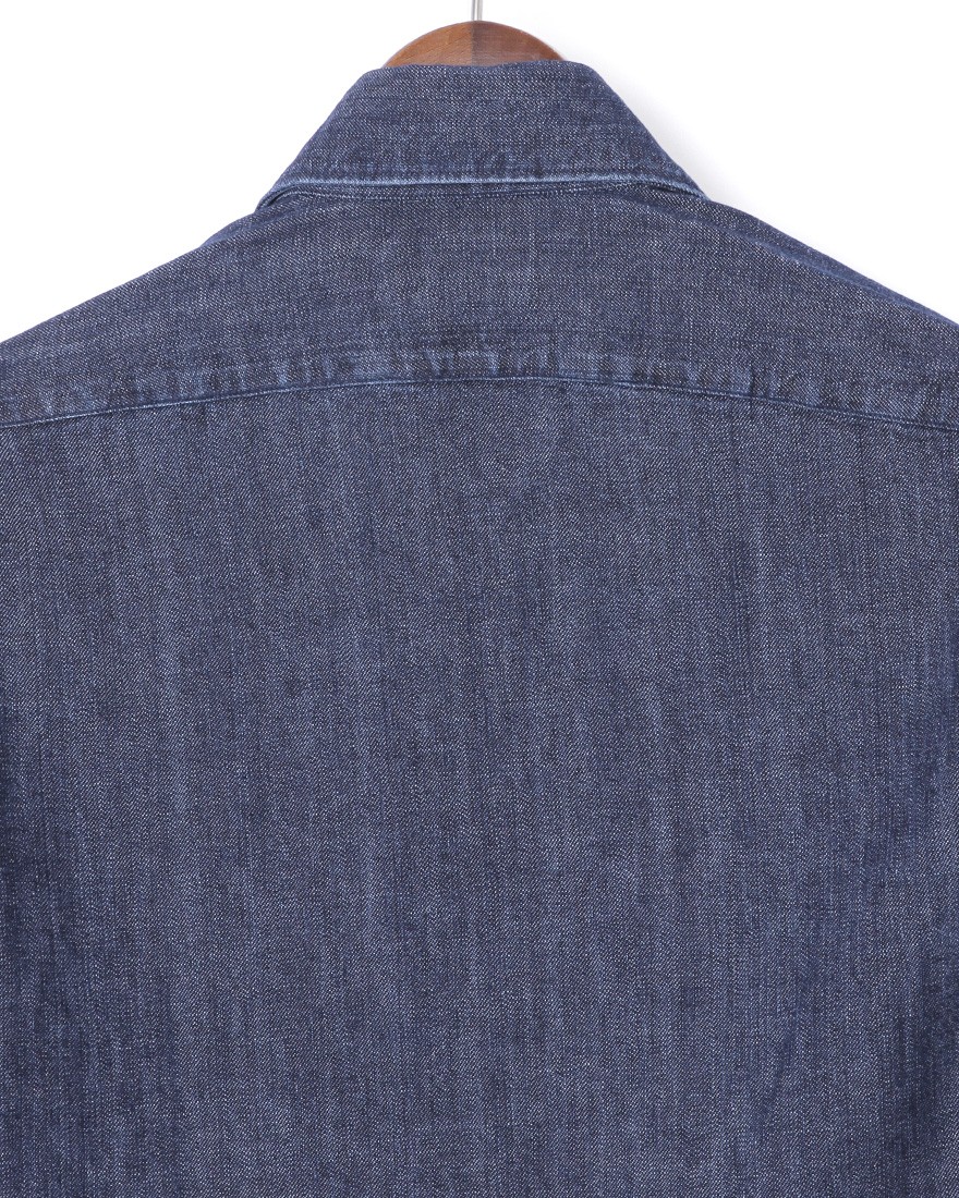 giannettoデニム カッタウェイシャツ【VINCI FIT】05l