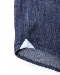 giannettoデニム カッタウェイシャツ【VINCI FIT】mb_08l