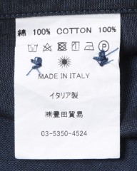giannettoカッタウェイ シャンブレーネイビー シャツ【VINCI FIT/ヴィンチフィット】mb_15l