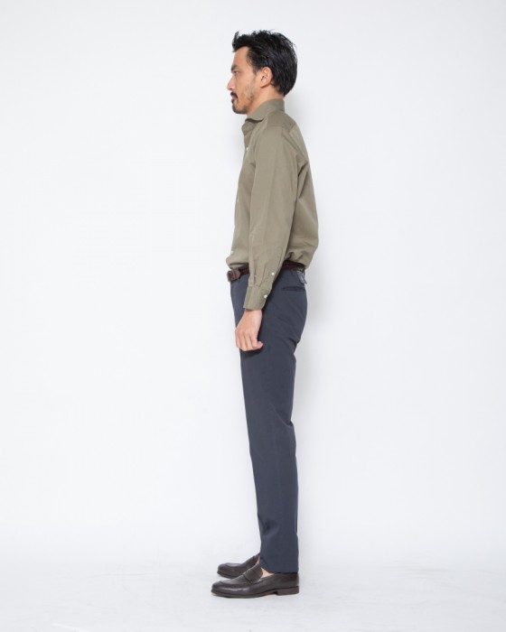 giannettoギャバジン カッタウェイシャツ【VINCI FIT】17l
