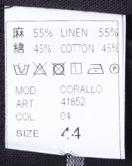 giannettoストライプコットンリネン 2Bシングルジャケット【CORALLO】mb_20l