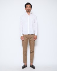 giannettoコットンリネン カッタウェイシャツ【VINCI FIT】mb_17l