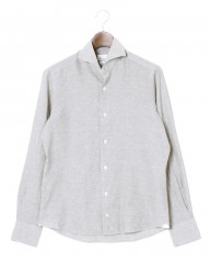 giannettoコットンリネン カッタウェイシャツ【VINCI FIT】mb_c1
