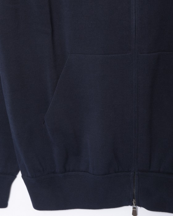 FILIPPO DE LAURENTIIS12Gクレープコットン フルジップパーカー07l