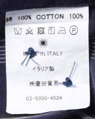 giannettoコットンガーゼストライプカッタウェイシャツ【VINCI FIT】mb_15l