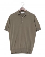 FILIPPO DE LAURENTIIS14G クレープコットン ショートスリーブニットポロmb_c0