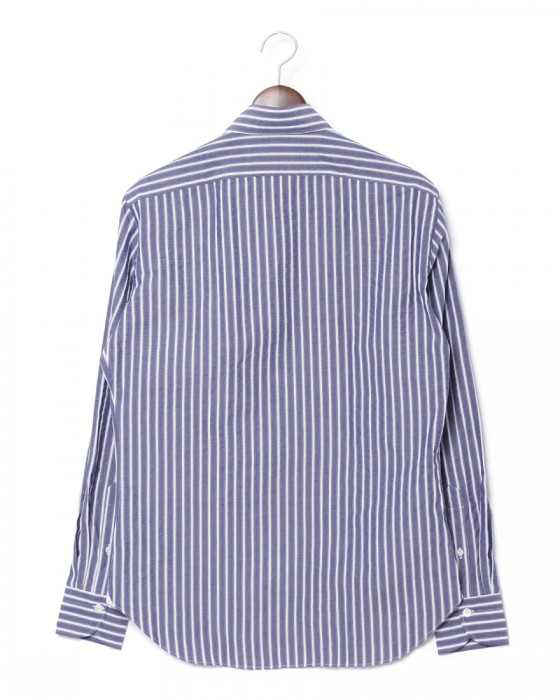 giannettoシアサッカー ストライプ カッタウェイシャツ 【SLIM FIT】04l