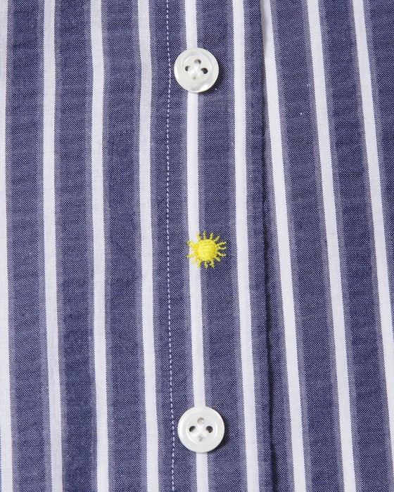 giannettoシアサッカー ストライプ カッタウェイシャツ 【SLIM FIT】08l