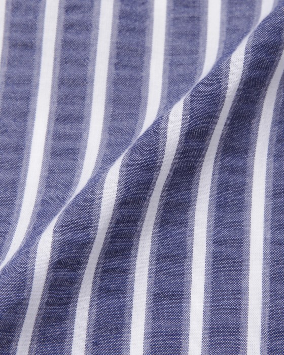 giannettoシアサッカー ストライプ カッタウェイシャツ 【SLIM FIT】16l