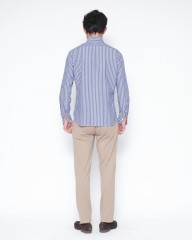 giannettoシアサッカー ストライプ カッタウェイシャツ 【SLIM FIT】mb_03l