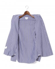 giannettoシアサッカー ストライプ カッタウェイシャツ 【SLIM FIT】mb_10l