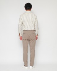 giannettoコットンリネン ストライプ カッタウェイシャツ 【SLIM FIT】mb_03l