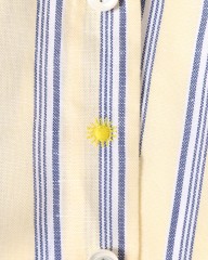 giannettoコットンリネン ストライプ カッタウェイシャツ 【SLIM FIT】mb_08l