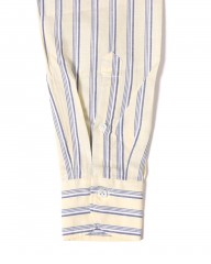 giannettoコットンリネン ストライプ カッタウェイシャツ 【SLIM FIT】mb_14l