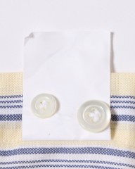 giannettoコットンリネン ストライプ カッタウェイシャツ 【SLIM FIT】mb_18l