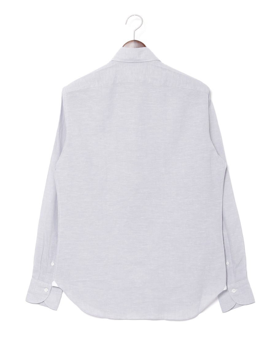 giannettoリネンコットン カッタウェイシャツ 【SLIM FIT】03l