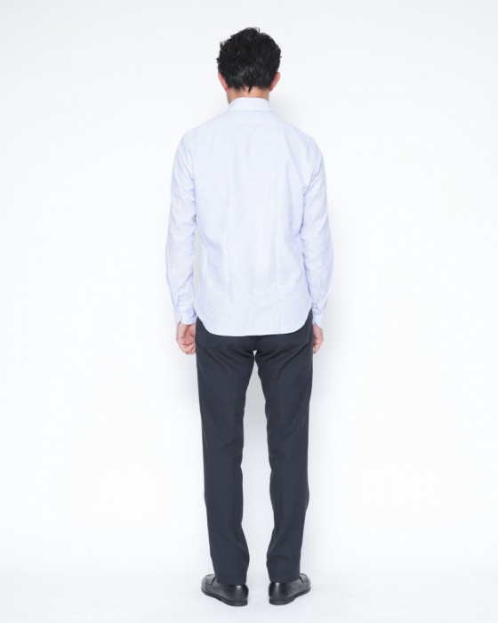 giannettoリネンコットン カッタウェイシャツ 【SLIM FIT】19l