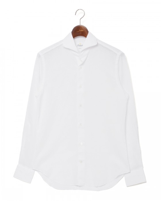 giannettoリネンコットン カッタウェイシャツ 【SLIM FIT】c0