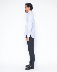 giannettoリネンコットン カッタウェイシャツ 【SLIM FIT】mb_18l