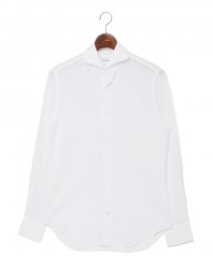 giannettoリネンコットン カッタウェイシャツ 【SLIM FIT】mb_c0