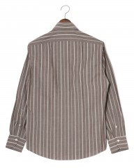 giannettoストライプコットン  カッタウェイ シャツ【VINCI FIT/ヴィンチフィット】mb_04l