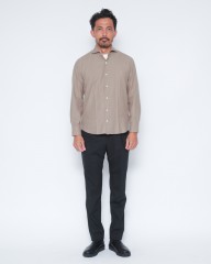giannettoコットンフランネル カッタウェイ シャツ【VINCI FIT/ヴィンチフィット】mb_01l