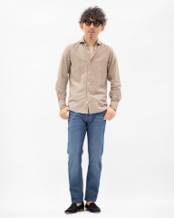 giannettoコットンフランネル カッタウェイ シャツ【VINCI FIT/ヴィンチフィット】mb_ma