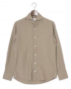 コットンフランネル カッタウェイ シャツ【VINCI FIT/ヴィンチフィット】