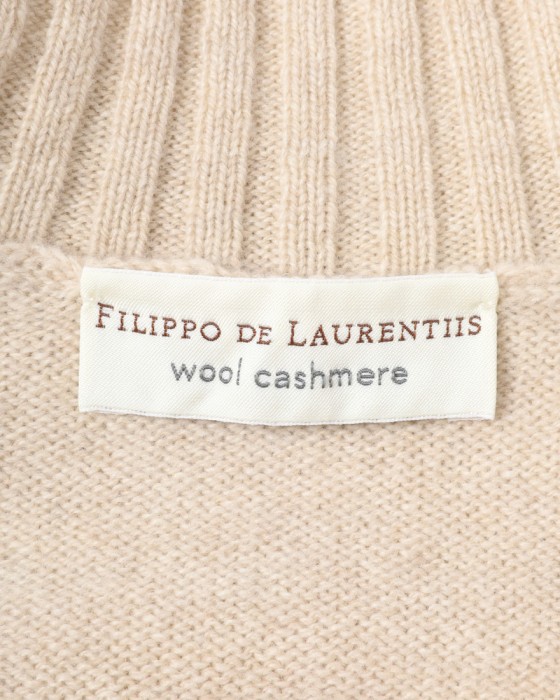 FILIPPO DE LAURENTIIS7G カシミヤ混ウール モックネックニット03l