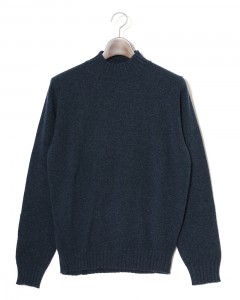 7G カシミヤ混ウール モックネックニット