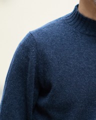 FILIPPO DE LAURENTIIS7G カシミヤ混ウール モックネックニットmb_14l