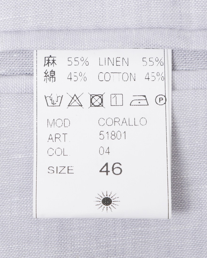 giannettoリネンコットン 2Bシングルジャケット【CORALLO/コラッロ】23l