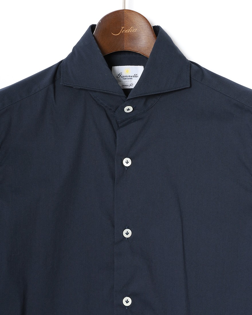 giannettoストレッチコットン カッタウェイ シャツ【VINCI FIT/ヴィンチフィット】07l