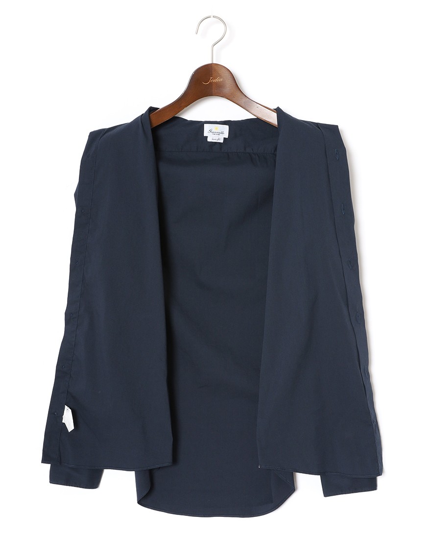 giannettoストレッチコットン カッタウェイ シャツ【VINCI FIT/ヴィンチフィット】11l