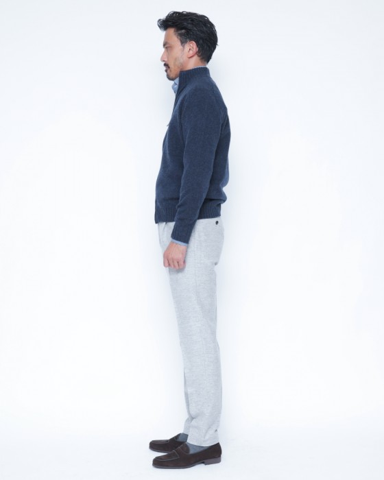 FILIPPO DE LAURENTIIS7G カシミヤ混ウール フルジップニット02l