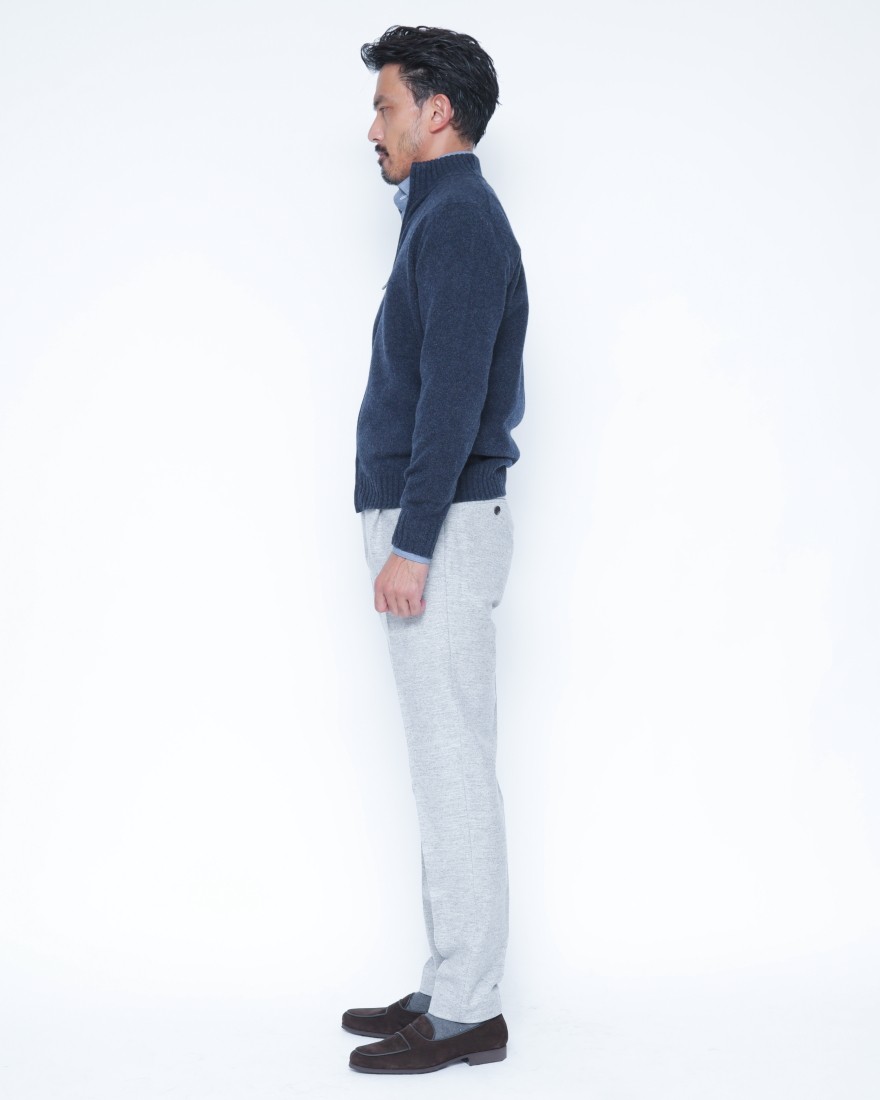 FILIPPO DE LAURENTIIS7G カシミヤ混ウール フルジップニット02l