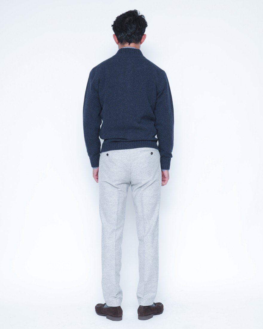 FILIPPO DE LAURENTIIS7G カシミヤ混ウール フルジップニット03l