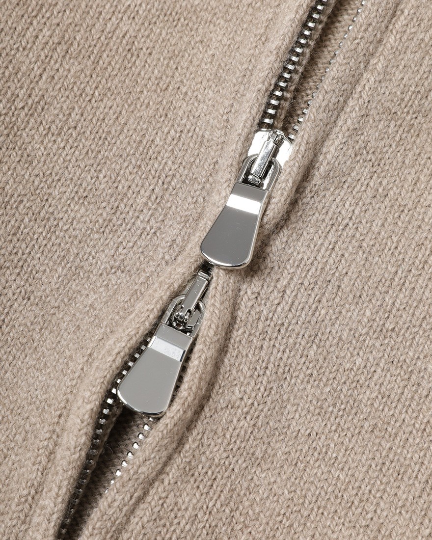 FILIPPO DE LAURENTIIS7G カシミヤ混ウール フルジップニット11l