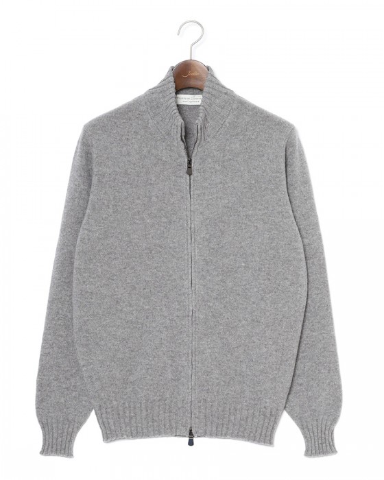 FILIPPO DE LAURENTIIS7G カシミヤ混ウール フルジップニットc0