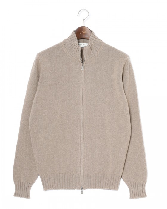 FILIPPO DE LAURENTIIS7G カシミヤ混ウール フルジップニットc1