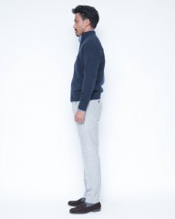 FILIPPO DE LAURENTIIS7G カシミヤ混ウール フルジップニットmb_02l