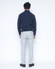 FILIPPO DE LAURENTIIS7G カシミヤ混ウール フルジップニットmb_03l
