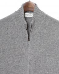 FILIPPO DE LAURENTIIS7G カシミヤ混ウール フルジップニットmb_07l