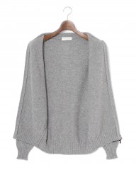 FILIPPO DE LAURENTIIS7G カシミヤ混ウール フルジップニットmb_14l