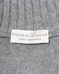 FILIPPO DE LAURENTIIS7G カシミヤ混ウール フルジップニットmb_15l