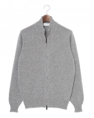 FILIPPO DE LAURENTIIS7G カシミヤ混ウール フルジップニットmb_c0