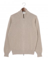 FILIPPO DE LAURENTIIS7G カシミヤ混ウール フルジップニットmb_c1